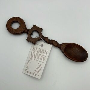 Handcrafted Welch Love Wooden Spoon NWT Good Luck Pageant Wood Crafts‎